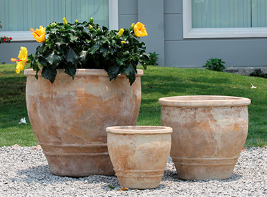 Krukker, havekrukker, keramikdyr, zinkkrukker, krukker til haven. Planter i krukker og potter